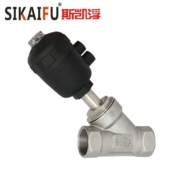 气动丝扣角座阀